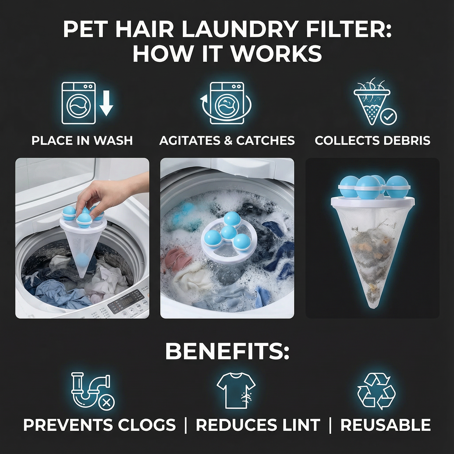 🧺 LAST DAY 50% OFF ✨Lovyanocosh® Washing Machine Filter Bag